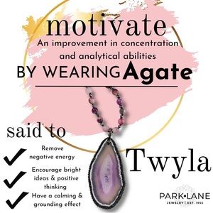Twyla genuine agate stone - one of a kind no two are the same (yours may vary)
